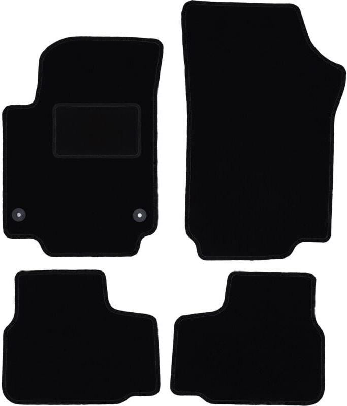 Schwarze Velours-Fußmatten für: Volkswagen Up Fließheck (2011-)