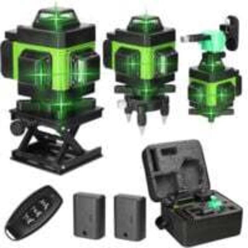 Multifunktionale 4D-Laserebene mit 16 Linien, 3°-Selbstnivellierungsmaschine, über USB wiederaufladbares Nivellierwerkze...