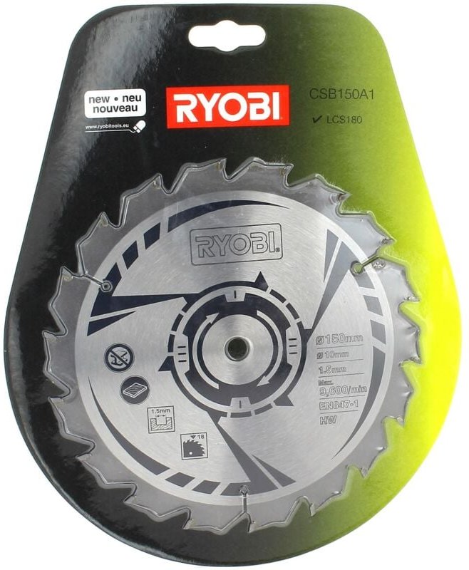 Kreissägeblatt 150x10 18 Zähne one für Kreissäge Ryobi