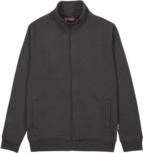 Arbeits-Sweatshirt mit Reißverschluss SOTRA - Meteoritgrau S