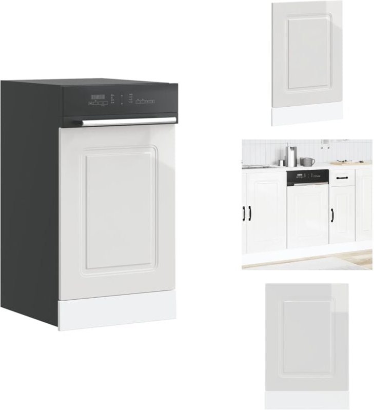 Geschirrspülerblende Kalmar Hochglanz-Weiß 45x1,5x67 cm - Geschirrspülerblende - Geschirrspülerblenden - Geschirrspüler ...