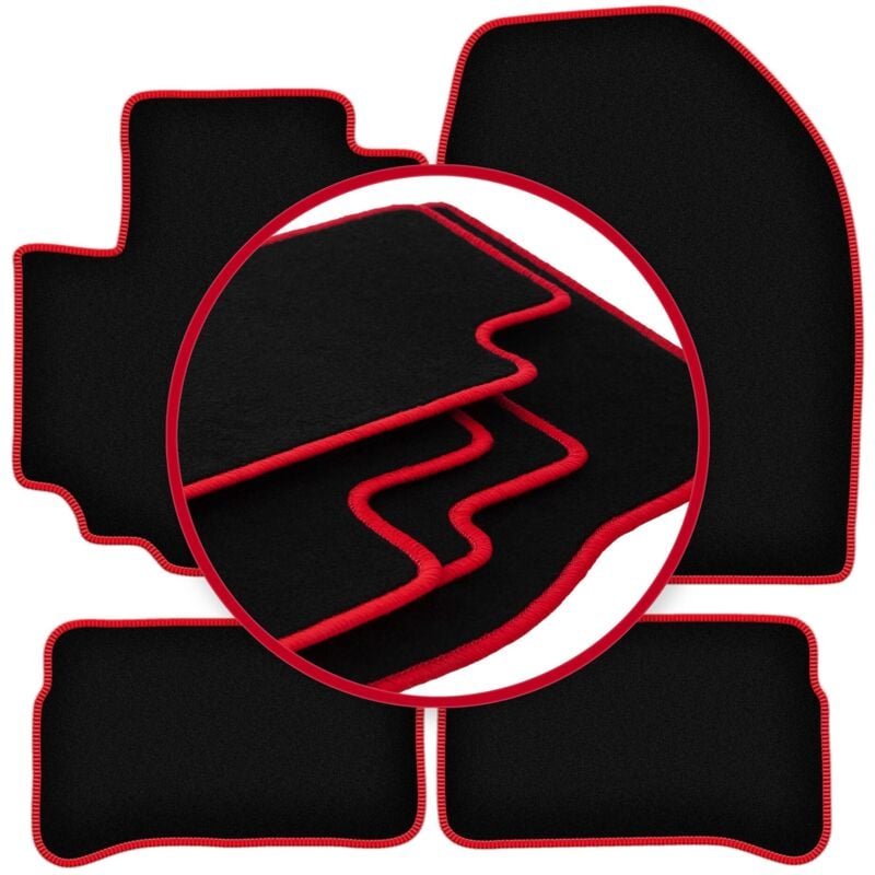 CARLUX-RED Autofußmatten für: Suzuki Vitara II FL SUV (2018-)