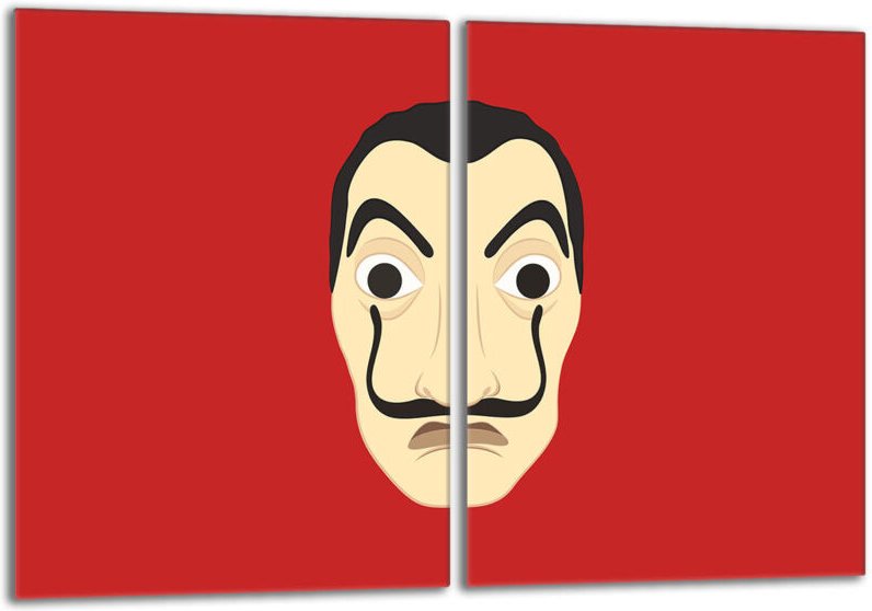 Glasschutzplatte für den Herd 2x40x52 Face