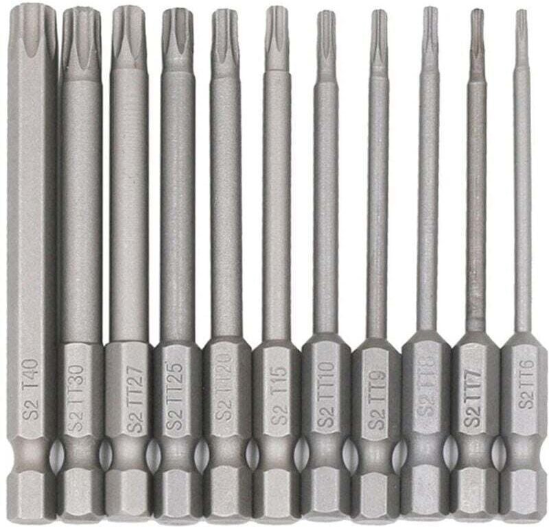 11er-Packung Elektroschrauber-Bits mit 1/4-Zoll-Schaft