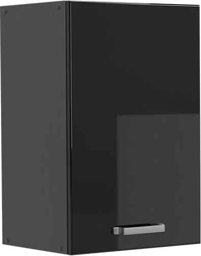 Vicco - Küchenoberschrank R-Line, Schwarz Hochglanz, 40 cm