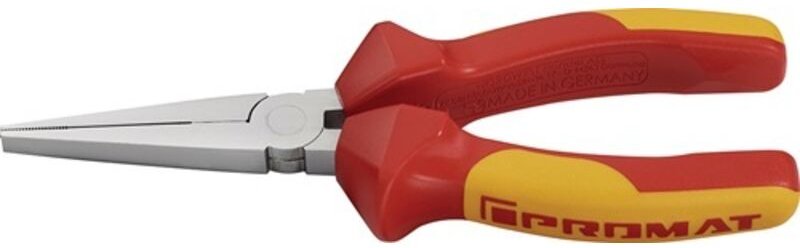 Langbeckzange Gesamtlänge 160 mm Zange verchromt lang, flach vde Mehrkomponenten-Hüllen