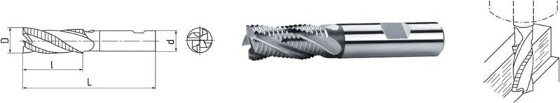 HSS Co8-Schaftfräser DIN 844