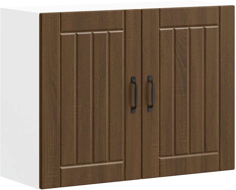 Thumbnail - Küchen-Hängeschrank Lucca Braun Eichen-Optik Holzwerkstoff Vidaxl