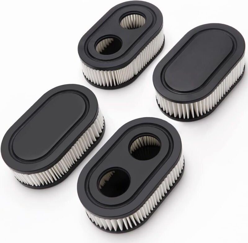 Lntyq 4 stück Rasenmäher Luftfilter Kompatibel mit 798452 593260 Motor