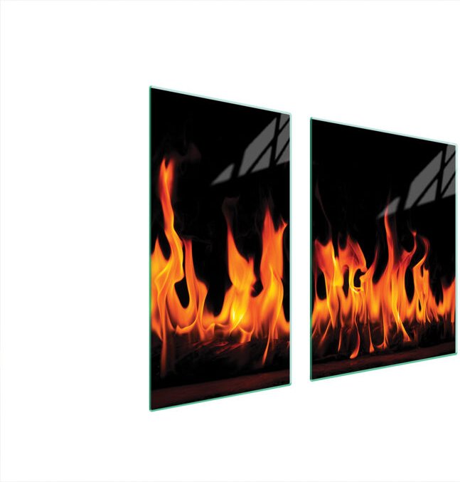 GLASSCHUTZPLATTE FÜR HERD 90x52 FIRE