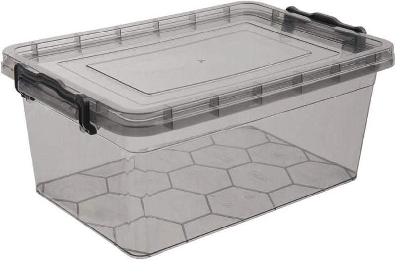 Storage box 9l with lid and tight clips food safe