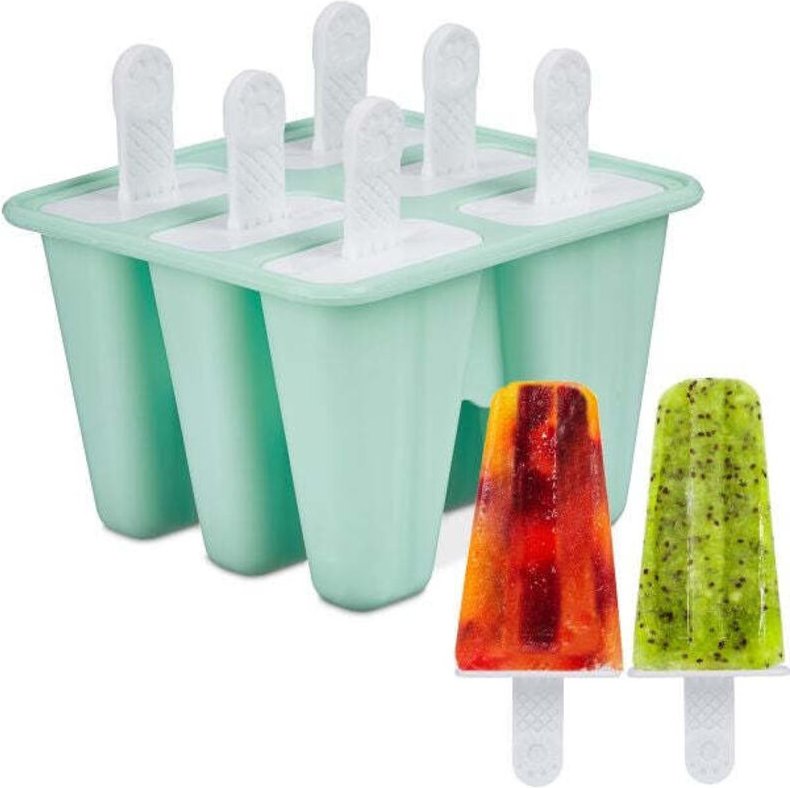 6 silicone ice cream moulds