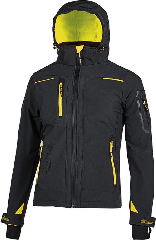 Arbeitsjacke Softshell mit Microfleece-Futter Damen - SPACE Schwarz 2XL