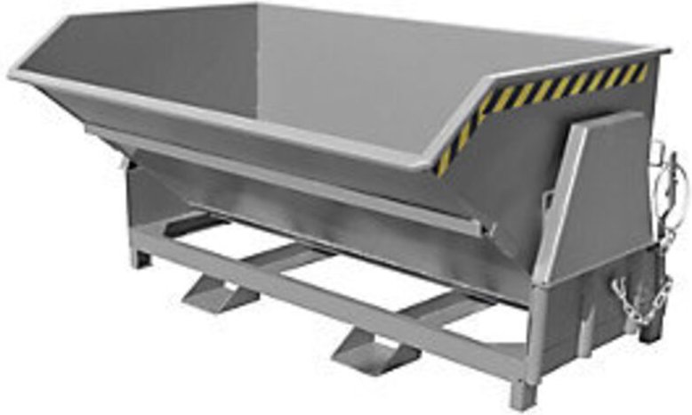 Bauer Kippbehälter BK 200, lackiert, Mausgrau