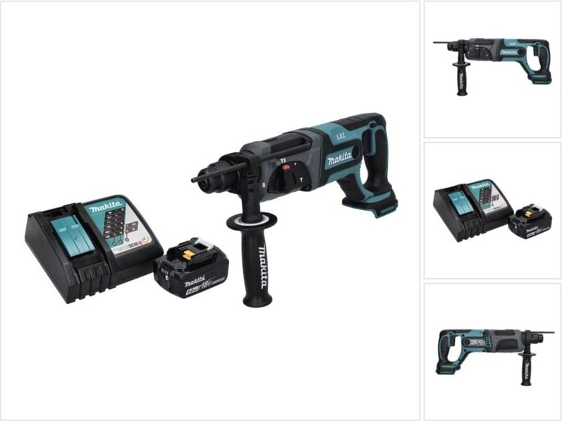 Makita DHR 241 RT1 Akku Bohrhammer 18 V 2,0 J SDS plus + 1x Akku 5,0 Ah + Ladegerät