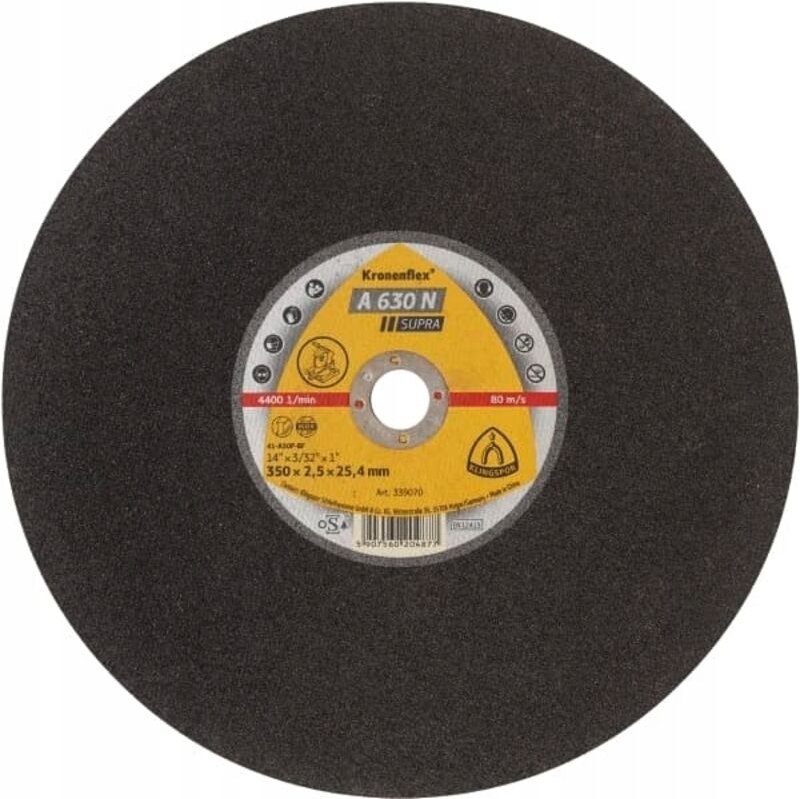 GROSSE STAHL-TRENNSCHEIBE 356x2,5x25,4 KLINGSPOR