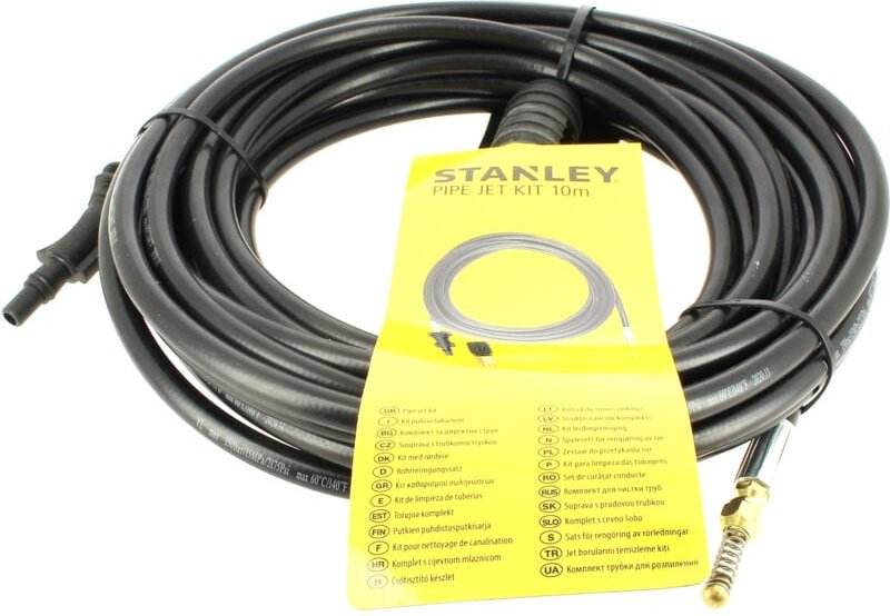Stanley - 10 m Rohrreinigungsschlauch für Hochdruckreiniger von
