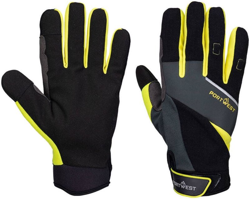 Schnittschutzhandschuhe DX4 LR Schwarz/Gelb S - Größe 7