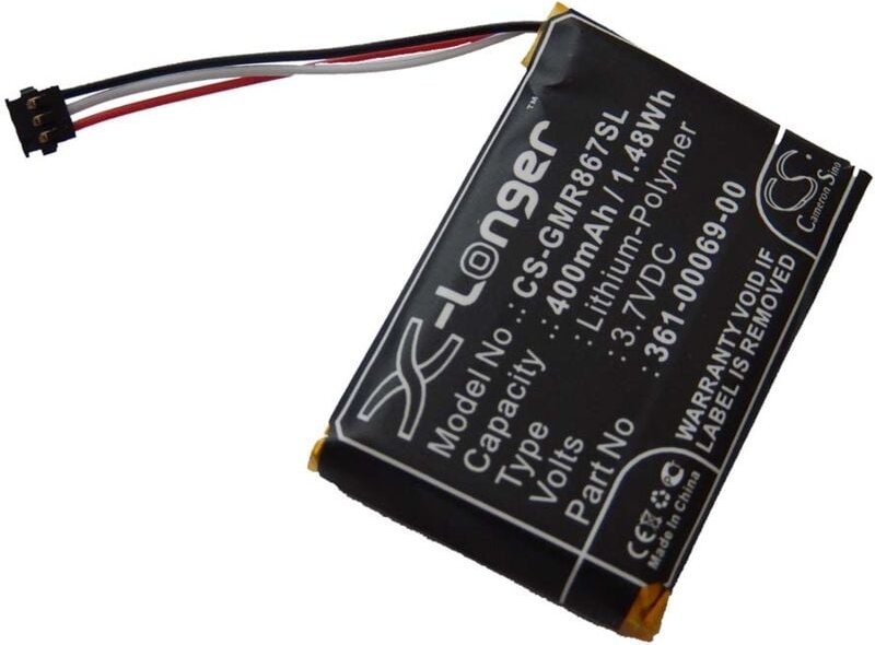 Vhbw - Akku kompatibel mit Garmin Barklimiter Deluxe, Delta Sport Hundehalsband Hunde-Trainer (400mAh, 3,7V, Li-Polymer)