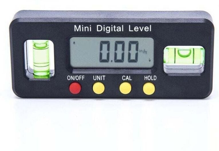 Elektronische Wasserwaage - Digitaler Neigungsmesser - Magnetfuß - Hohe Präzision - Rotationsfunktion