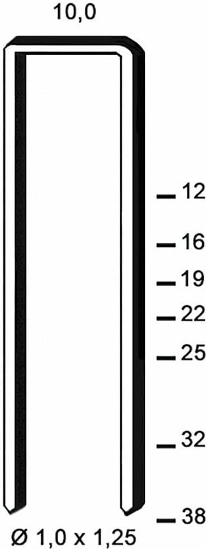 Alsafix - Klammern Type g 38 mm aus Stahldraht verzinkt (2600 Stück)