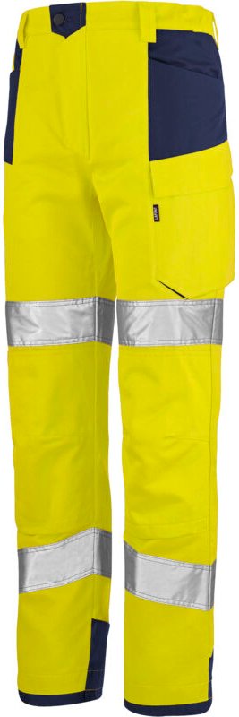 Schülerhose PI Neon-Gelb / Marineblau S - FR(40-42)