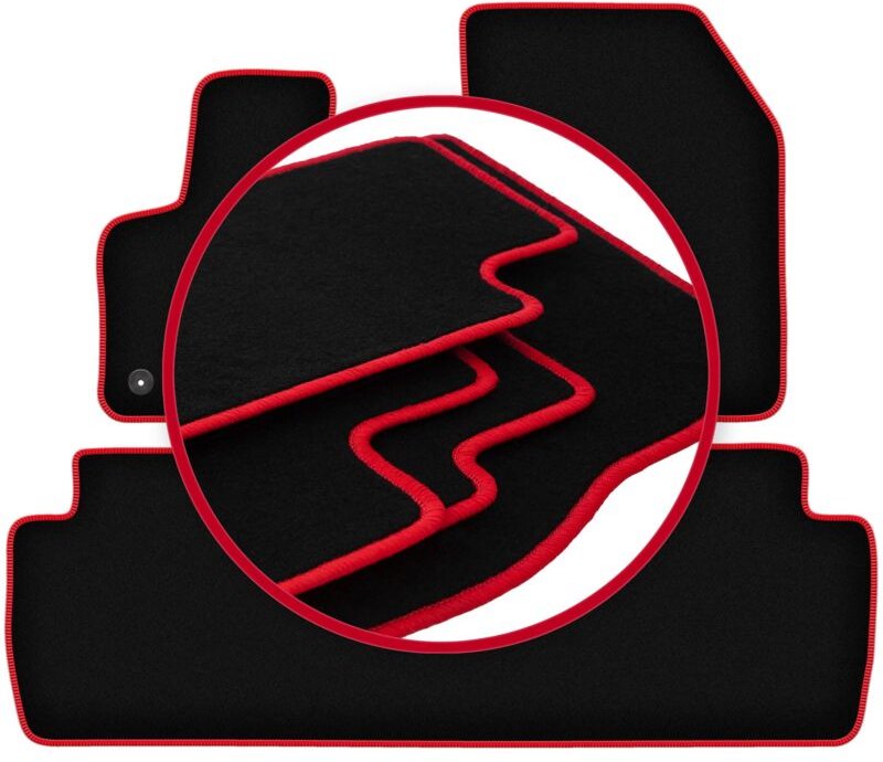 CARLUX-RED Auto-Fußmatten für: Peugeot 4008 II Crossover (2016-)