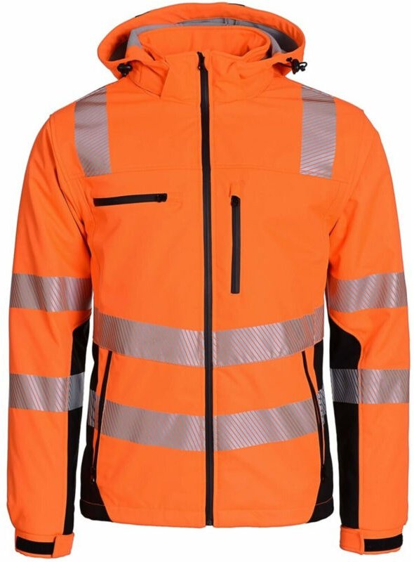 Softshelljacke, Gr. XL orange/schwarz Gr. XL