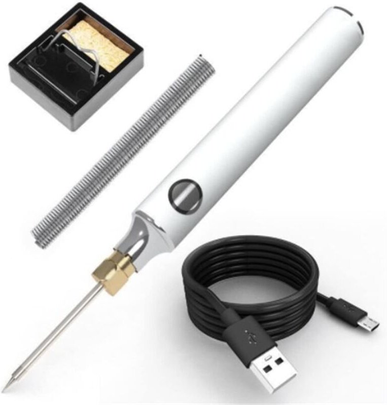 Lötkolben-Kit, tragbares elektrisches USB-Lötkolben-Set, 5 v 8 w Lötwerkzeugstift mit einstellbarer Temperatur, elektris...