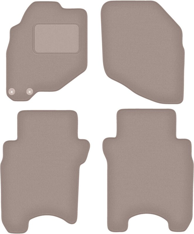 Beige Veloursmatten für: Honda Jazz II Fließheck (2002-2007)