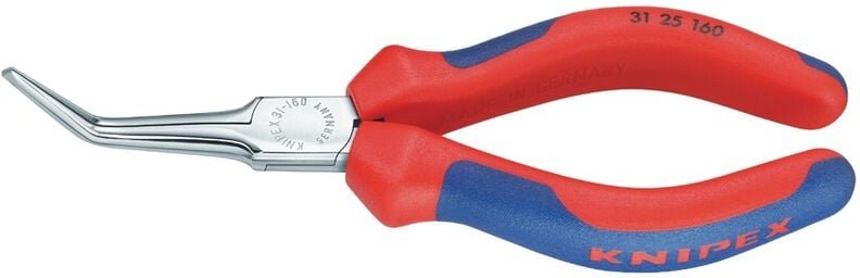Thumbnail - 31 25 160 Elektronik- u. Feinmechanik Nadelzange 45° gebogen 160 mm - Knipex