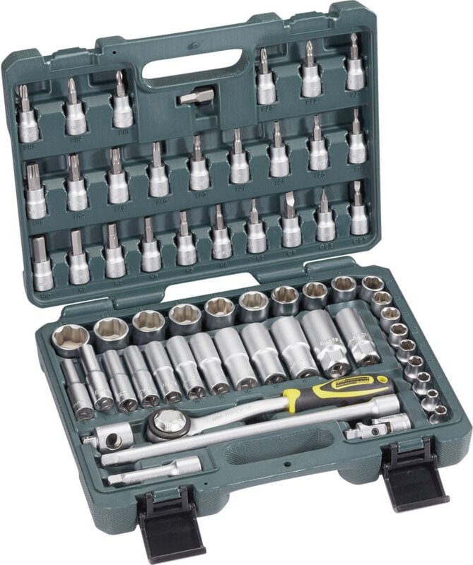 Thumbnail - Brüder Mannesmann Steckschlüsselsatz metrisch 3/8" (10 mm) 61teilig M 2045-SL