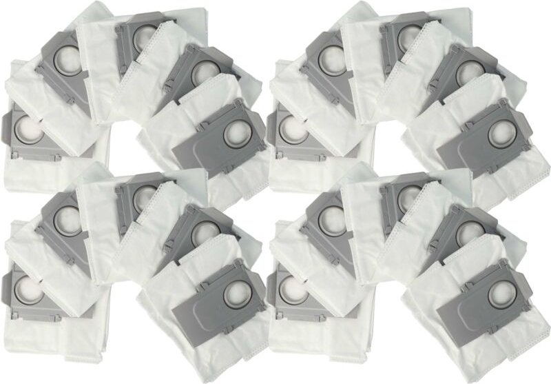 20x Staubbeutel kompatibel mit Roborock S7 Pro Ultra, S7 maxV Ultra Saugroboter - Beutel für die Absaugstation - Vhbw