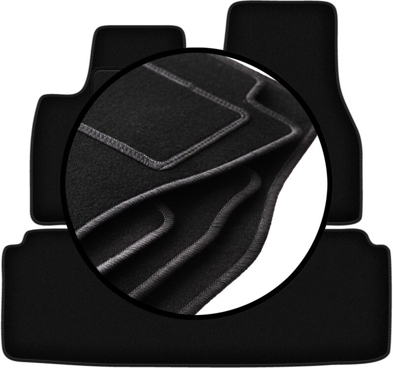 Komplettset Veloursmatten für: Tesla Model S II Limousine (2016-)