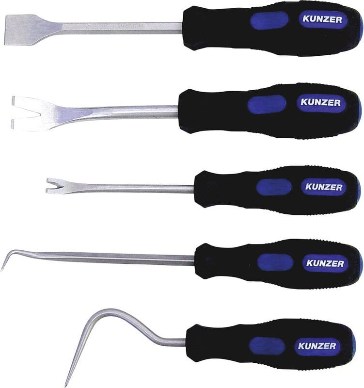 7CH05 Clip- u. Hebelwerkzeug, 5-teilig - Kunzer