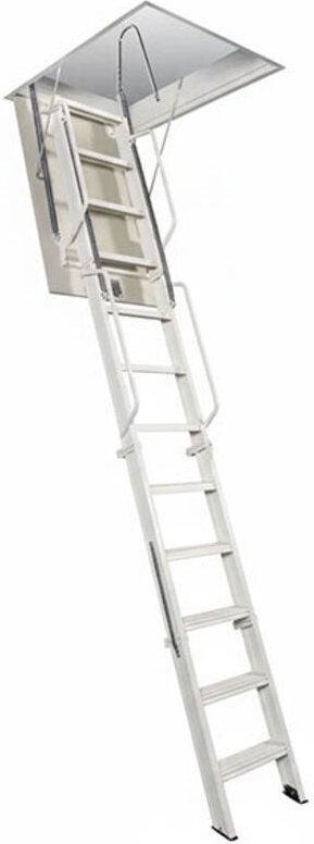 Mehrteilige Bodenleiter aus Stahl 3.80m - Deckenöffnung 130x170cm - ACI-QUA380/130-70