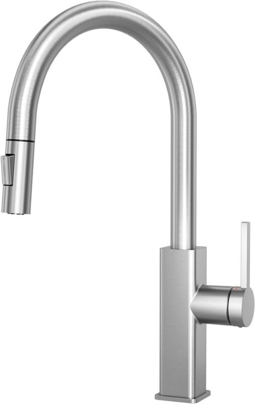 CECIPA MAX Ausziehbare Küchenarmatur, gebürstete Armatur mit Brause, Mischbatterien Küche, Edelstahl Spültischarmatur fü...