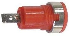Polklemme IEC1010, faston - rot