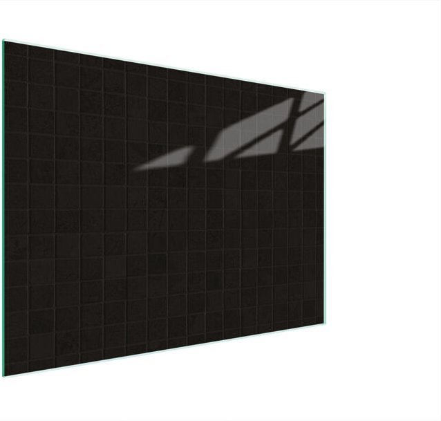 Glasschneidebrett 30x22 Schwarz