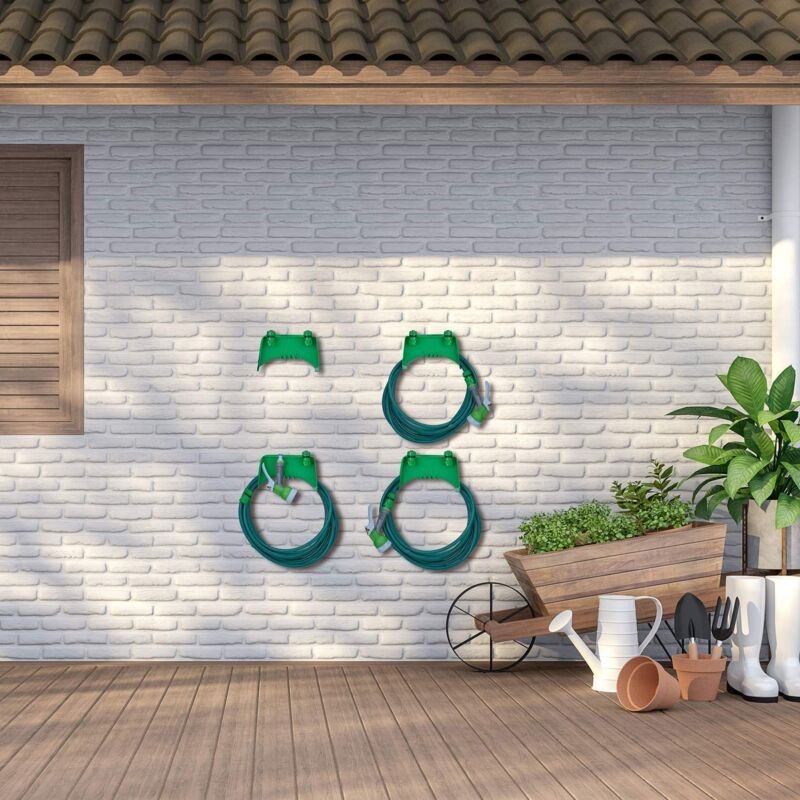 Thumbnail - Set of 4 hose holders in green