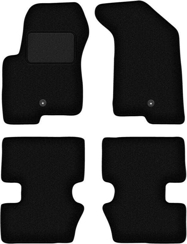 Schwarze Velours-Fußmatten für: Jeep Patriot Offroad (2006-2016)