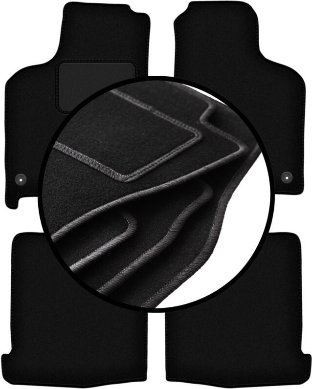 Komplettset Veloursmatten für: Volkswagen Lupo 3L Fließheck (1997-2005)