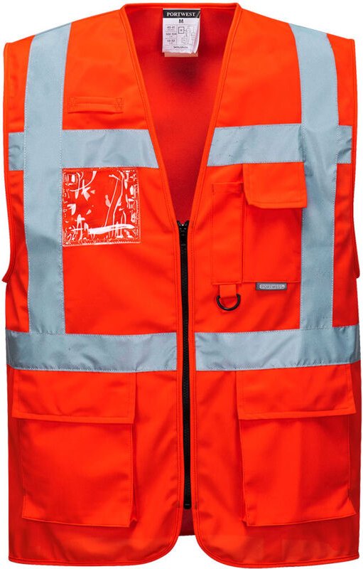 Hochsichtbarer Executive-Westen - Berlin Rot XL