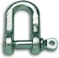 Chapuis - Gerader Schäkel mit Öse aus verzinktem Stahl, ø 7.3mm l. 17mm, 1 Stück.