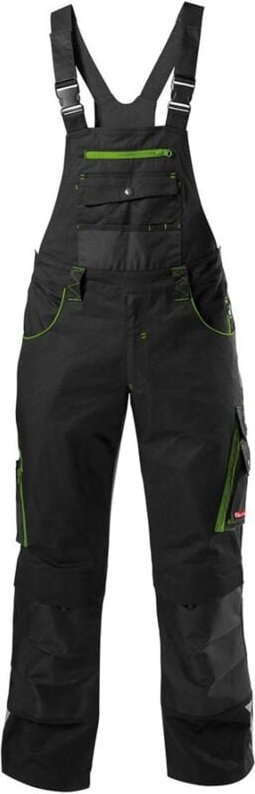 FORTIS H-Latzhose 24, schw./limegreen, Gr. 106