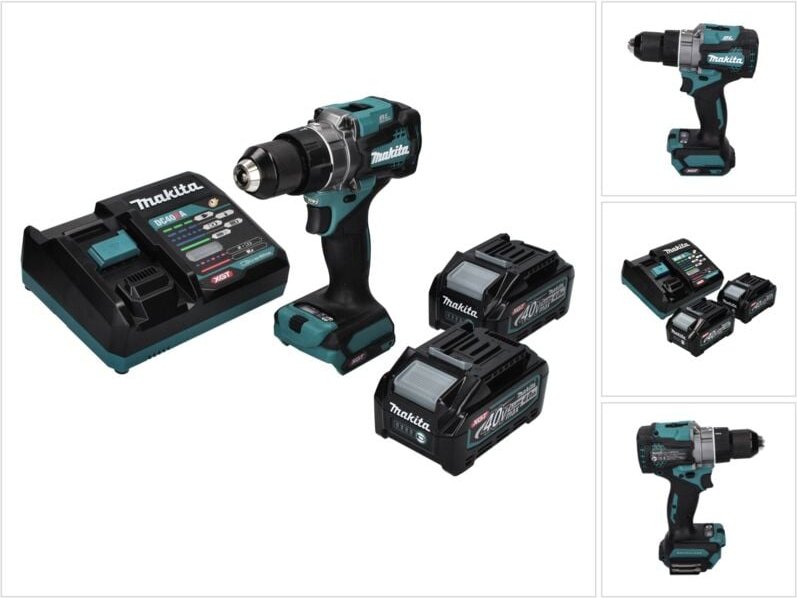 Makita DF 001 GM2 Akku Bohrschrauber 40 V max. 140 Nm XGT Brushless + 2x Akku 4,0 Ah + Ladegerät