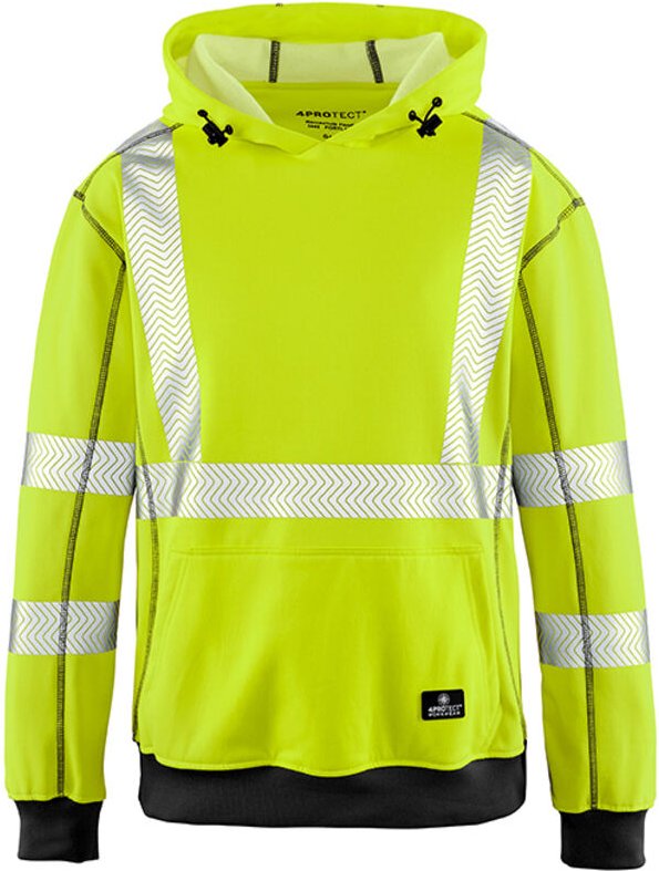 Thumbnail - 4PROTECT® Warnschutz Hoodie Portland Leuchtgelb XXL