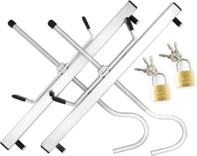 Leiterklemme - Dachträger - mit Vorhängeschloss - bis 28 cm