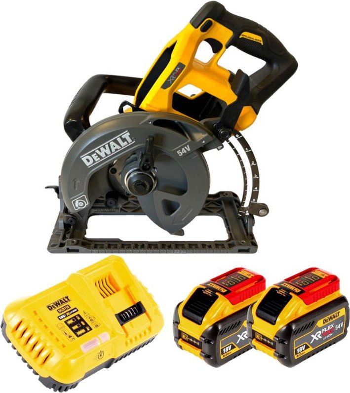 DeWalt DCS 577 X2 Akku Handkreissäge 54 V FlexVolt 190 mm Brushless + 2x Akku 9,0 Ah + Ladegerät