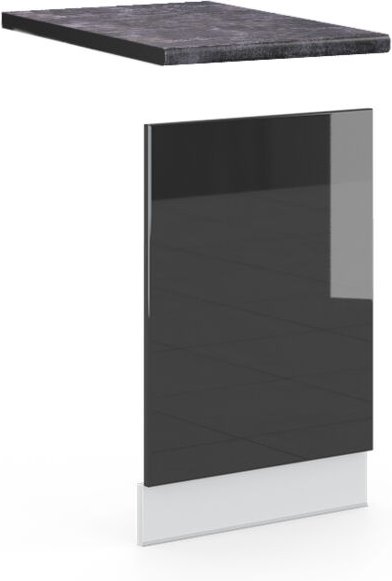 Vicco - Frontblende Fame-Line, Anthrazit Hochglanz, 45 cm , ap Anthrazit